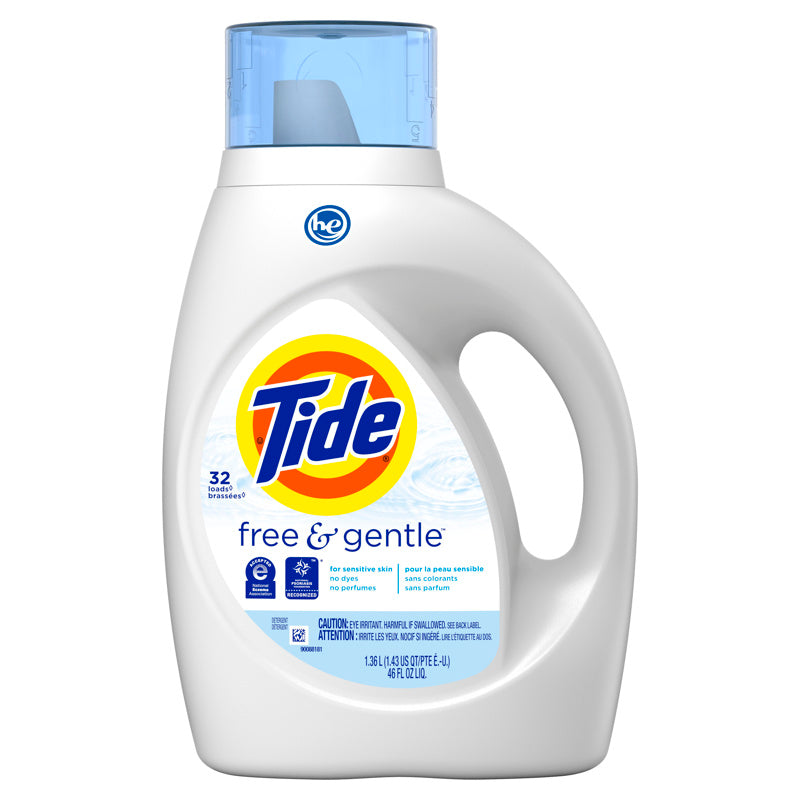 Tide Free & Gentle No Scent Laundry Detergent Liquid 46 oz 1 pk