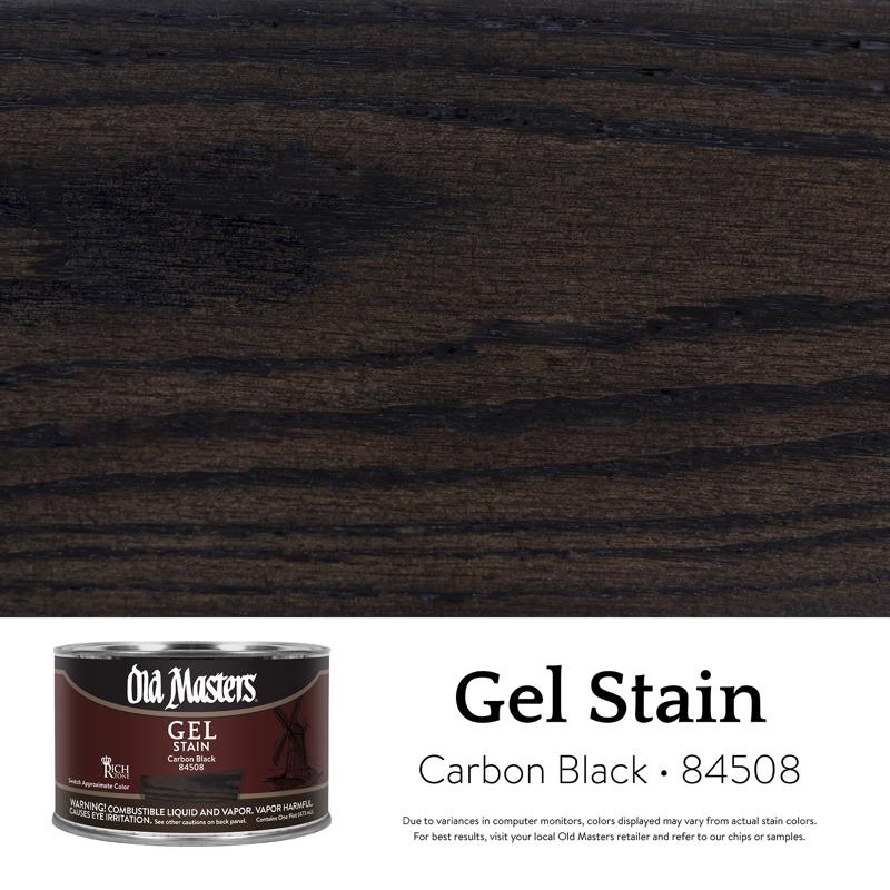 Old Masters Semi-Transparent Carbon Black Oil-Based Alkyd Gel Stain 1 pt