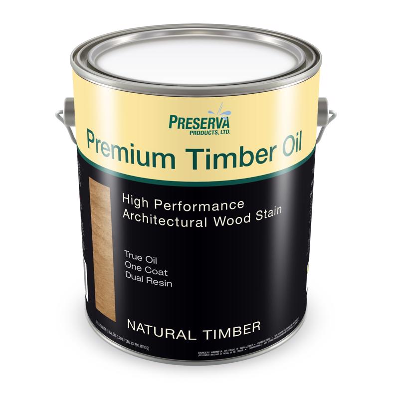 Preserva Wood Premium Transparent Matte Natural Timber Oil-Based Alkyd Penetrating Timber Oil 1 gal