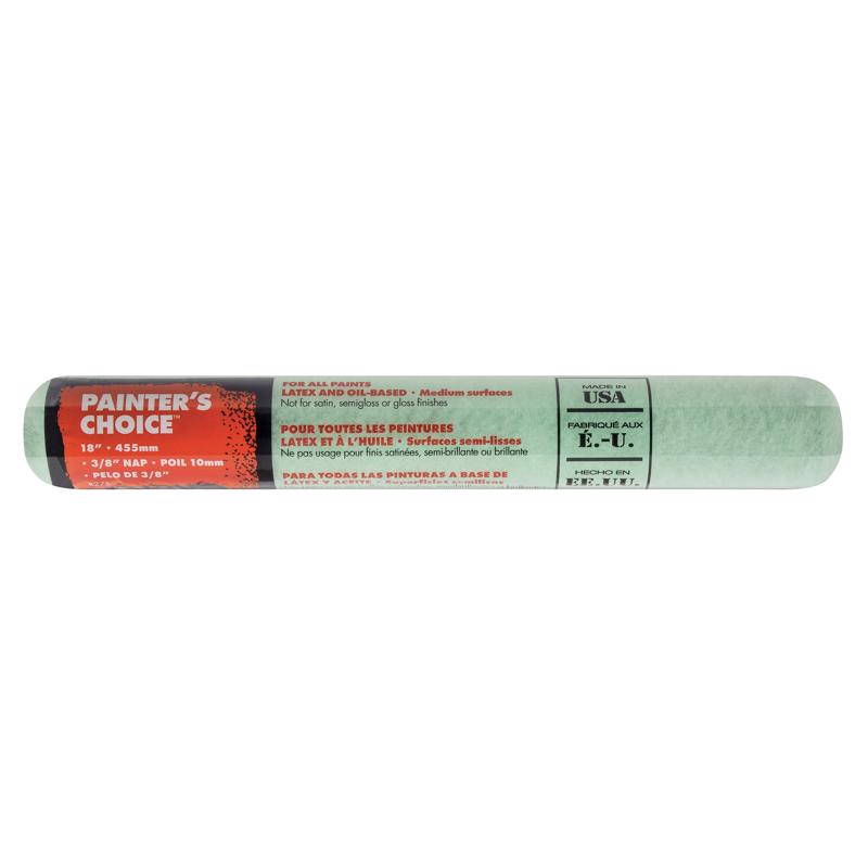 Wooster Painter's Choice Knit 18 in. W X 3/8 in. Regular Paint Roller Cover 1 pk