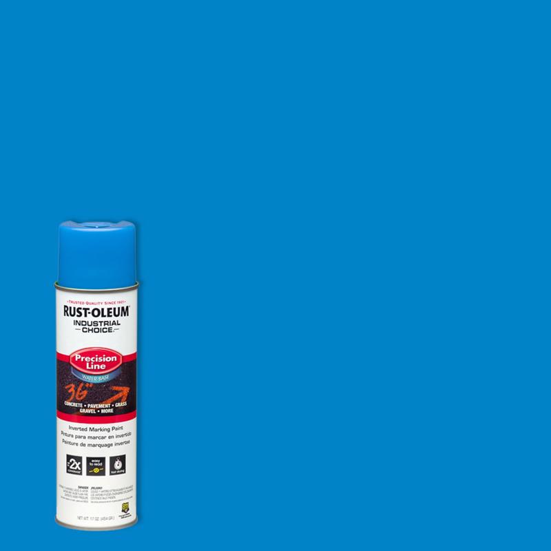 Rust-Oleum Industrial Choice Fluorescent Blue Inverted Marking Paint 17 oz
