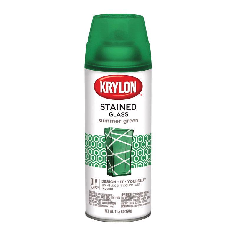 Krylon Stained Glass Translucent Summer Green Spray Paint 11.5 oz
