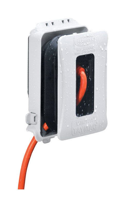 TayMac Rectangle Plastic 1 gang 6.14 in. H X 4.04 in. W In-Use Cover