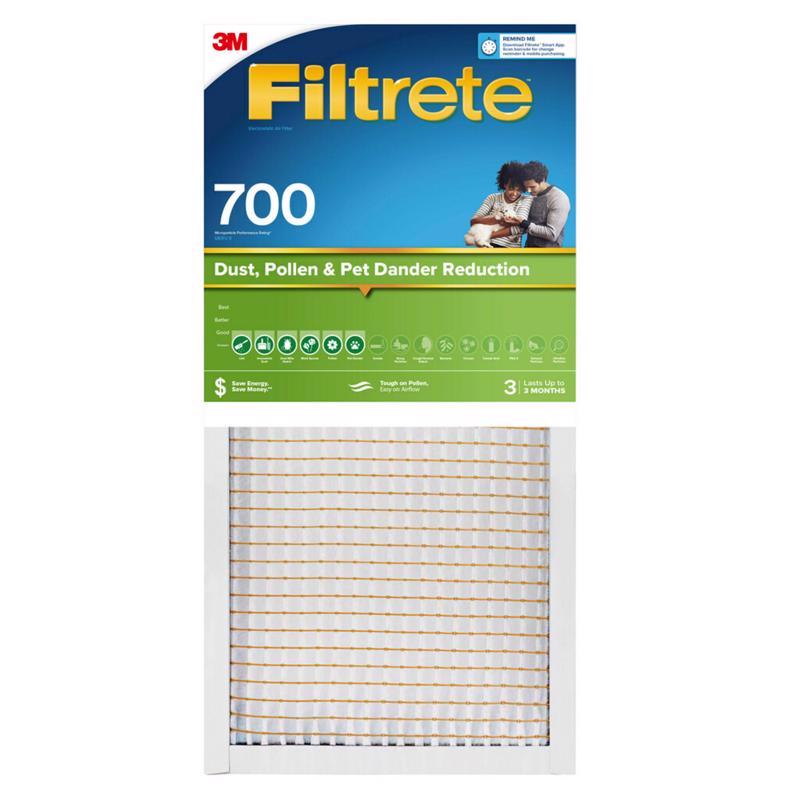 Filtrete 3M 12 in. W X 24 in. H X 1 in. D Polypropylene 700 MPR Pleated Air Filter 1 pk