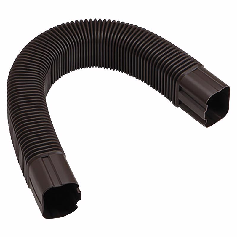 Slimduct Line Set Covers 31.5 in. W X 2.75 in. H Brown