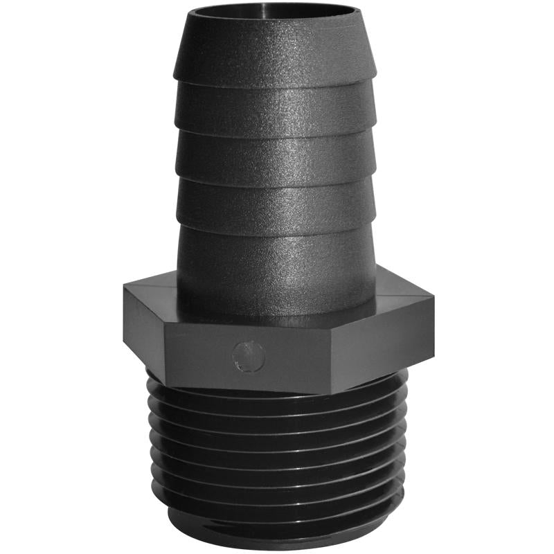 Green Leaf 1/4 in. MPT X 1/4 in. D Barb Polypropylene Hose Adapter 1 pk