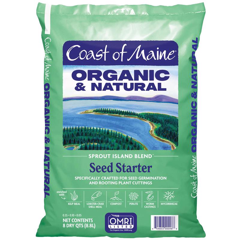 Coast of Maine Sprout Island Organic Flower and Vegetable Seed Starting Mix 16 qt