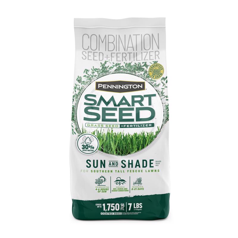 Pennington Smart Seed Mixed Full Sun/Medium Shade Grass Seed and Fertilizer 7 lb