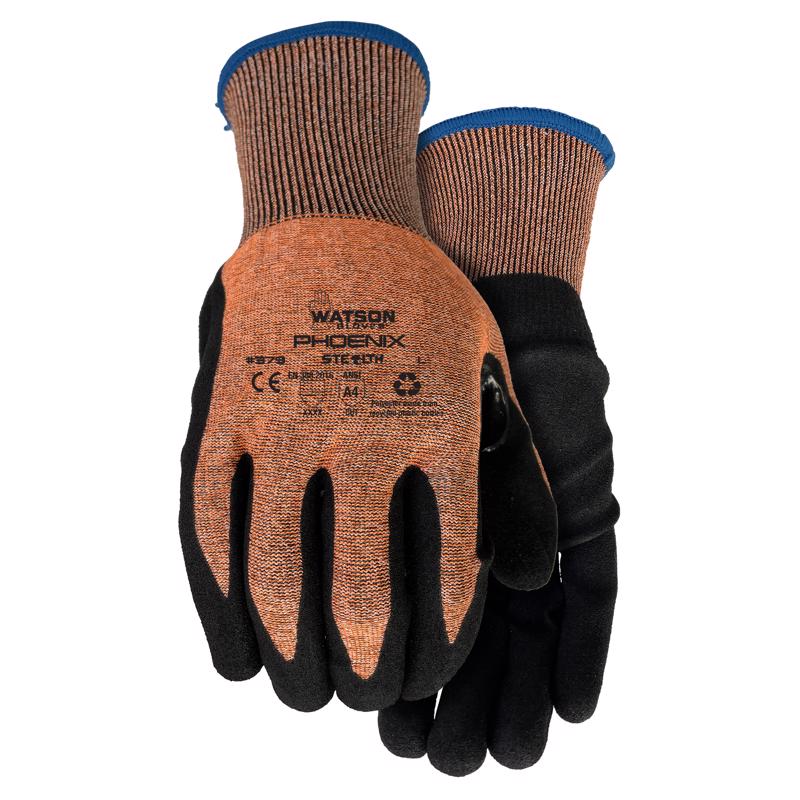 Watson Gloves M Polyester Stealth Phoenix Orange Protective Gloves