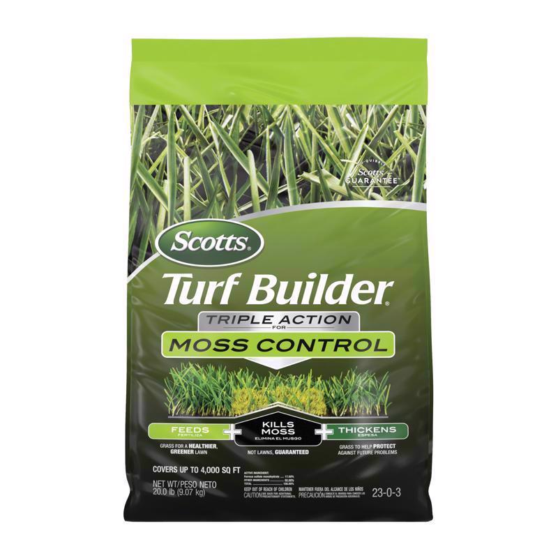 Scotts Turf Builder Moss and Fungus Control Lawn Fertilizer For Multiple Grass Types 4000 sq ft