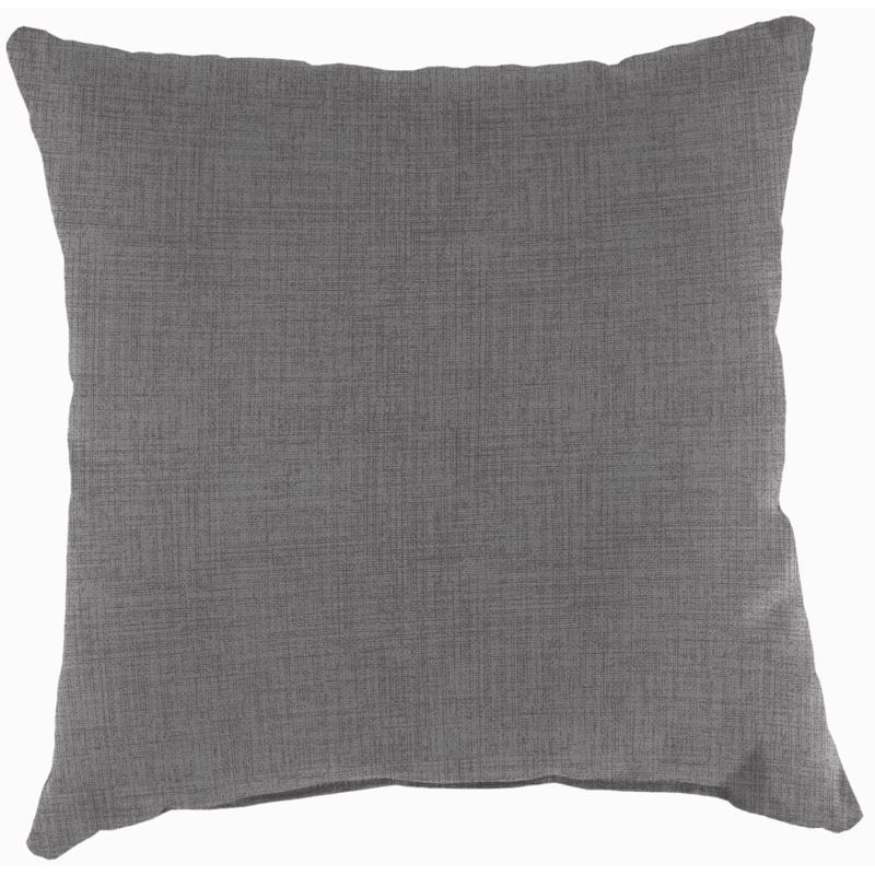 Jordan Manufacturing Gray Polyester Toss Pillow
