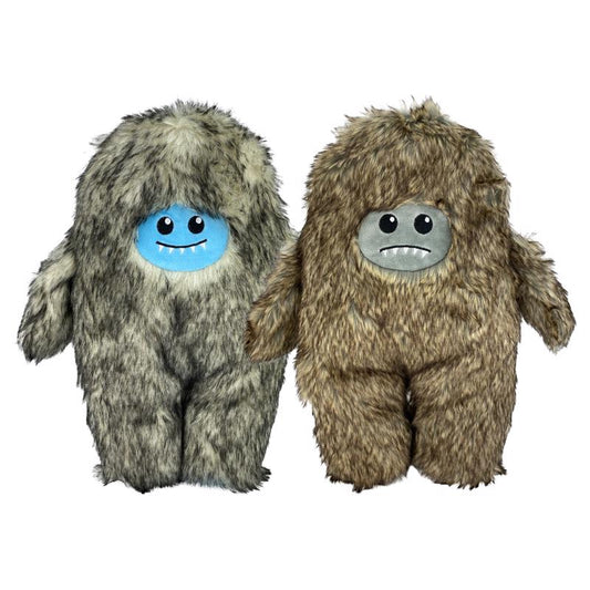 Multipet Assorted Plush Yeti Betty Dog Toy 10 in. 1 pk