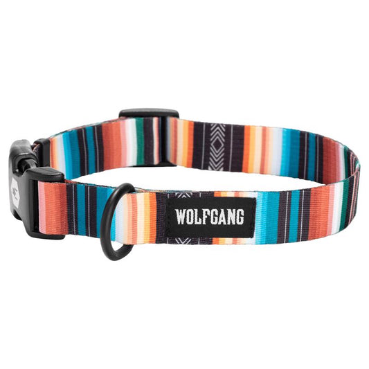 Wolfgang Multicolored LostArt Polyester Dog Adjustable Collar Large