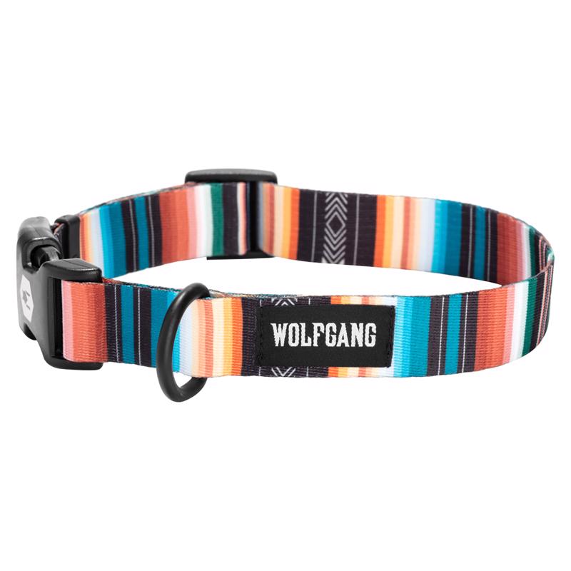 Wolfgang Multicolored LostArt Polyester Dog Collar Small