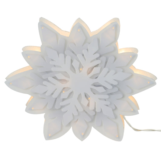 ProductWorks Snowflake Window Decoration 15.74 in.