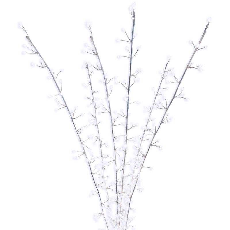 Celebrations LED Pure White Lighted Branches 38 in. Yard Decor