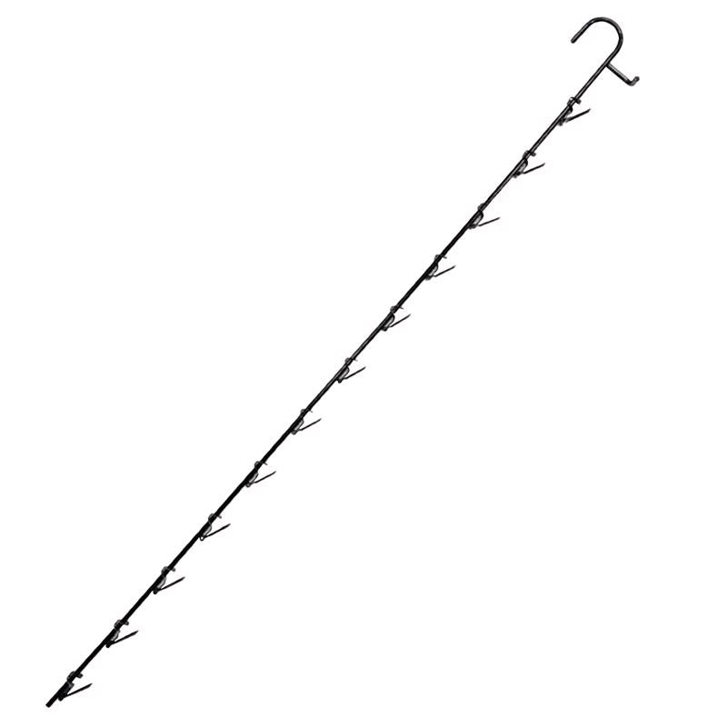 31 in. Black Metal Clip Strip 10 pk