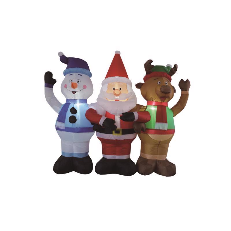 Celebrations Santa/Snowman/Deer Trio 4.5 ft. Inflatable