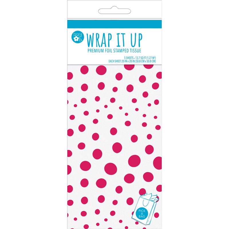 Paper Images White Fuchsia Tissue Paper