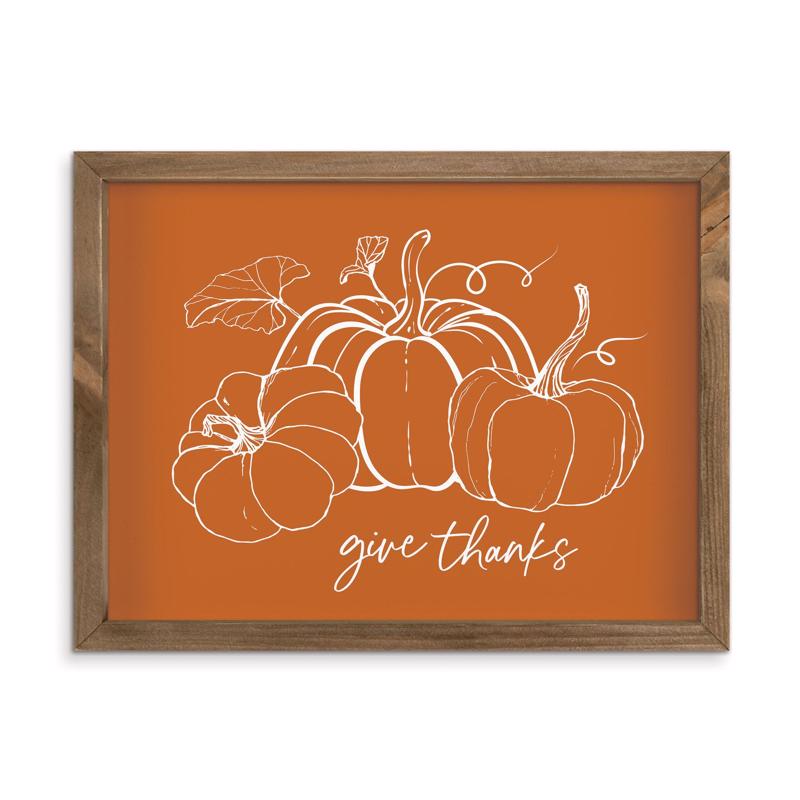 P Graham Dunn 13 in. Pumkin-Give Thanks Wall Decor