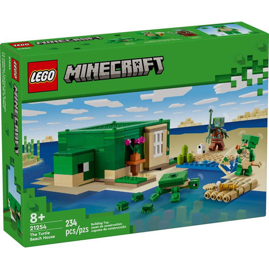 LEGO Minecraft The Turtle Beach House Building Set Multicolor 234 pc