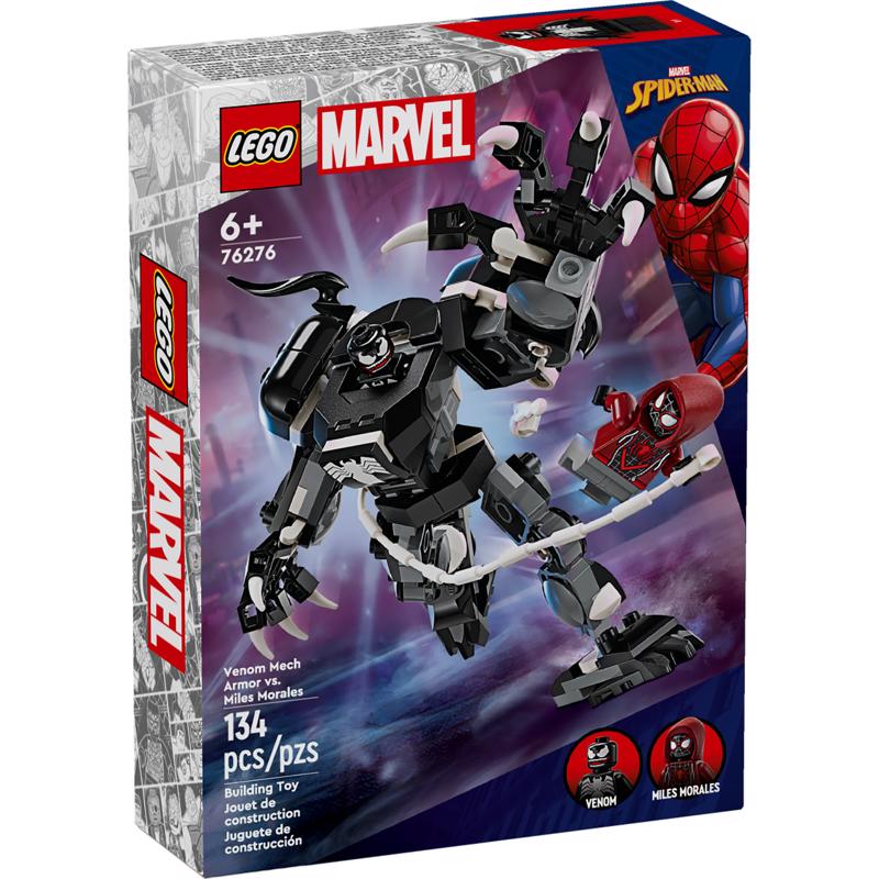 LEGO Marvel Venom Mech Armor vs. Miles Morales Building Set Multicolor