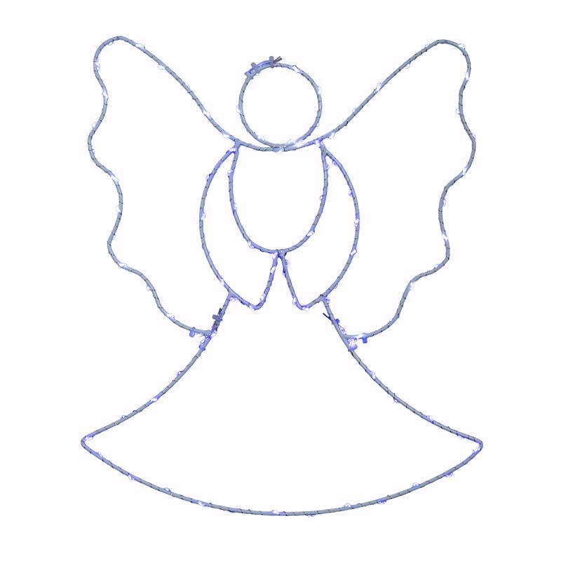 Celebrations LED Multi Angel Silhoutte 13 in. Hanging Decor