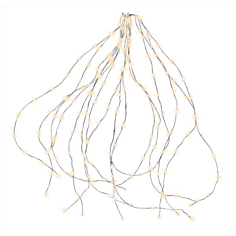 Celebrations Platinum LED Big Seed Cluster Warm White 832 ct String Christmas Lights 8 ft.