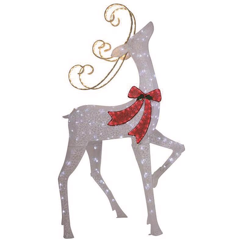 Celebrations LED Warm White Reindeer 61 in. Yard Decor