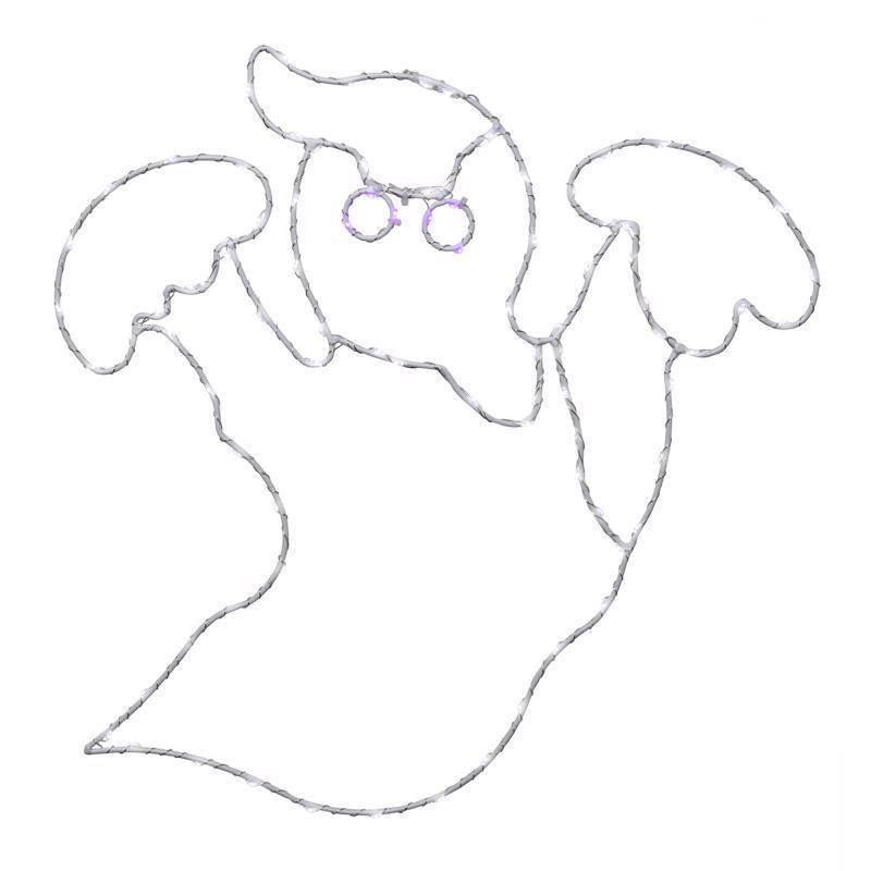 Celebrations Cool White 80 ct 16 in. LED Prelit Ghost Window Decor