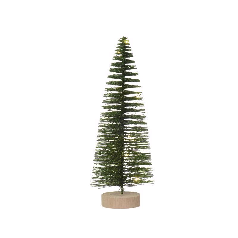 Lumineo LED Green Tree Table Decor 12 in.