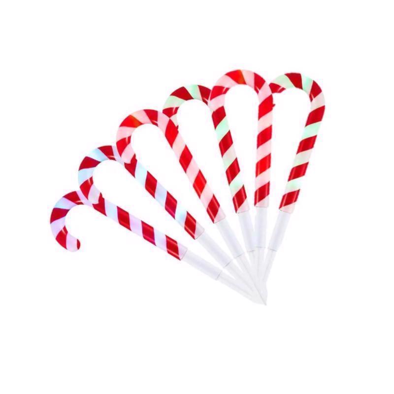 Celebrations Platinum LED RGBW Candy Cane 12 in. Yard Decor