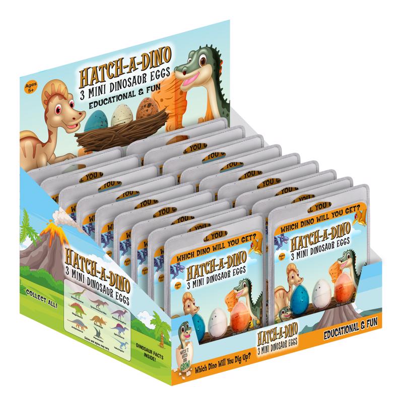 Zorbitz Mini Dinosaur Eggs Toy Multicolored 3 pc