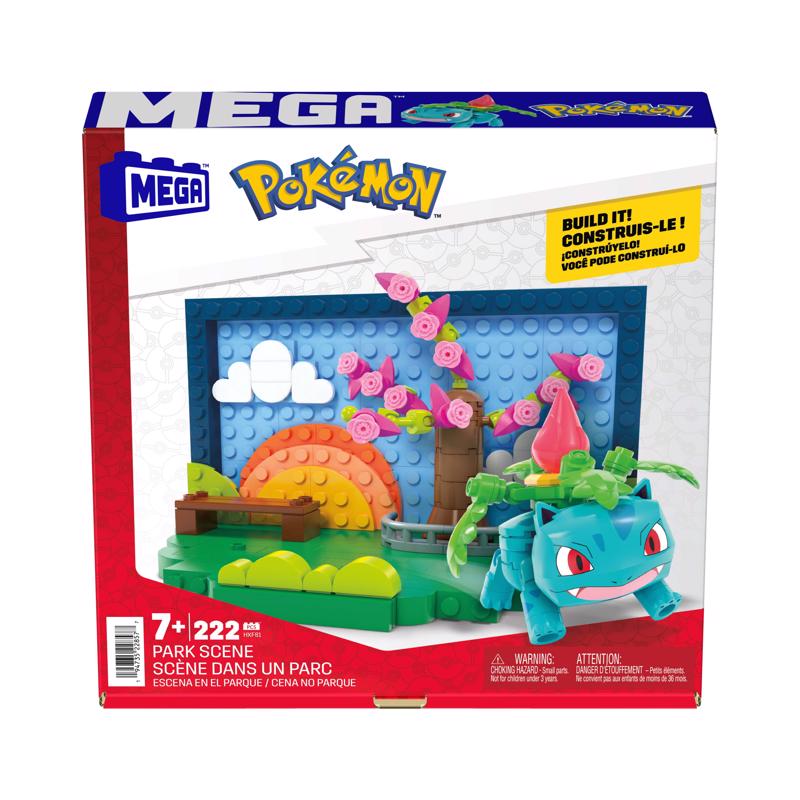 MEGA Pokemon Park Scene Diorama Build Toy Multicolored