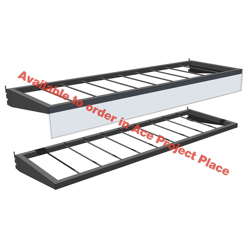 49 in. H X 5 in. W X 10 in. D Black Metal Blower Rack