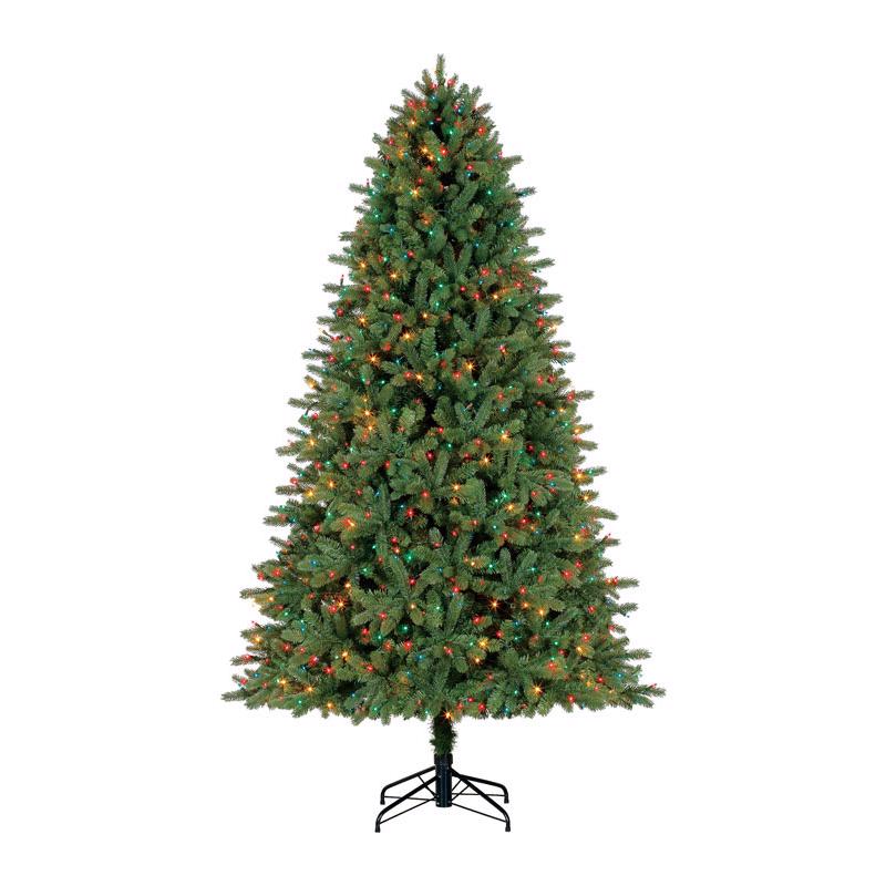 Celebrations 7-1/2 ft. Full Incandescent 600 ct Grande Fir Color Changing Christmas Tree