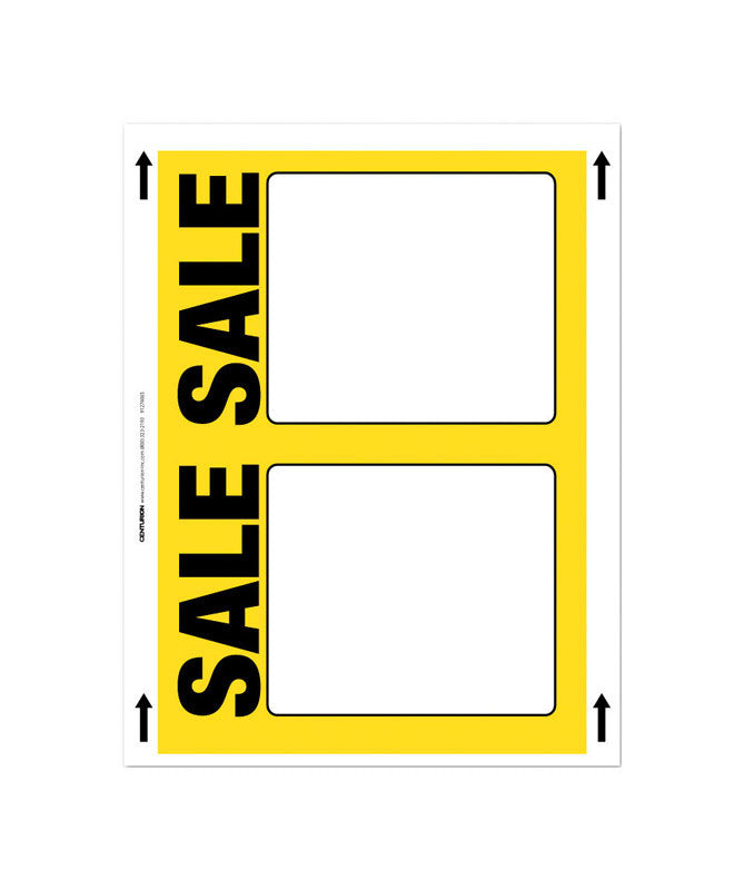 11 in. H X 8.5 in. W Office Supplies/Stationary Sign 100 each
