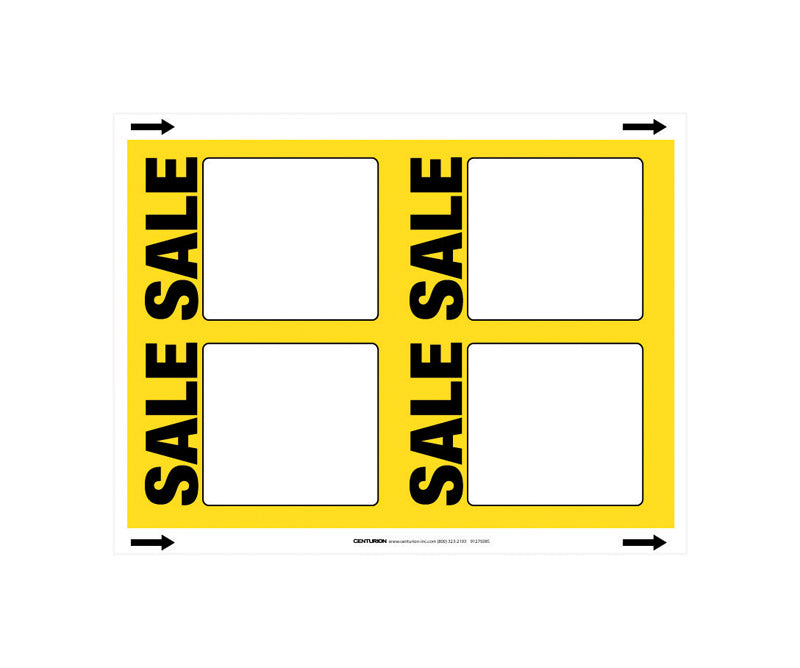 11 in. H X 8.5 in. W Office Supplies/Stationary Sign 25 each