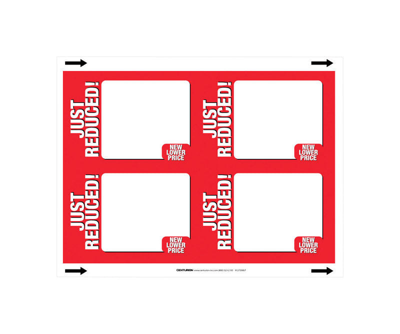 11 in. H X 8.5 in. W Office Supplies/Stationary Sign 25 each