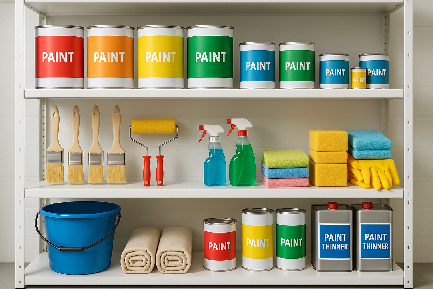 PAINT AND CLEANING SUPPLIES
