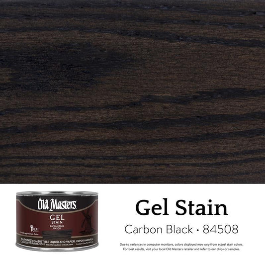 Old Masters Semi-Transparent Carbon Black Oil-Based Alkyd Gel Stain 1 pt
