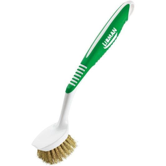 Libman 2 in. W Hard Bristle 8 in. Rubber Handle Dish Brush