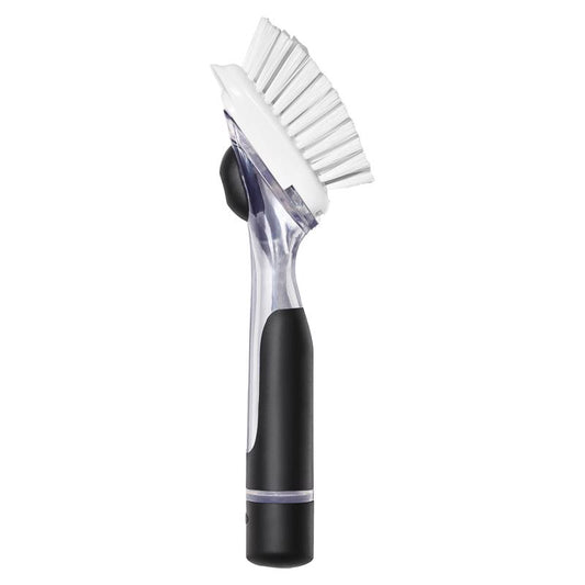 OXO Good Grips 1 in. W Medium Bristle Plastic/Rubber Handle Soap Dispenser Dish Brush