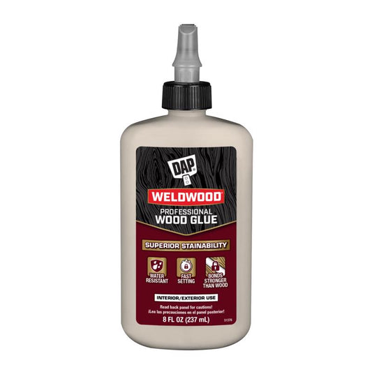 DAP Weldwood High Strength Light Tan Wood Glue 8 oz