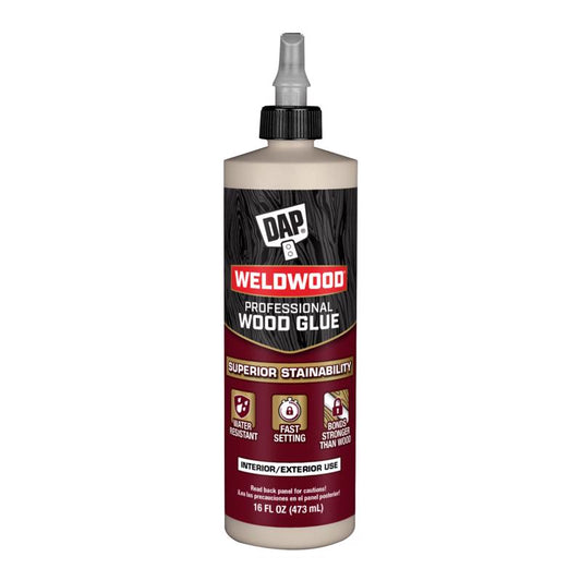 DAP Weldwood High Strength Light Tan Wood Glue 16 oz