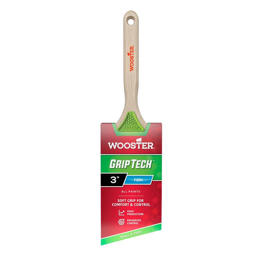 Wooster GripTech 3 in. Firm Angle Paint Brush