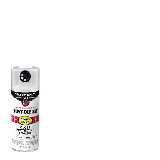Rust-Oleum Stops Rust Gloss Pure White Enamel Spray Paint 12 oz