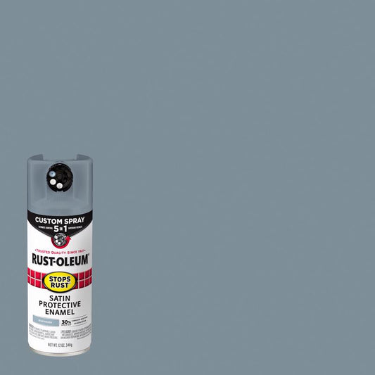 Rust-Oleum Stops Rust Satin Blue Haven Protective Enamel Spray Paint 12 oz