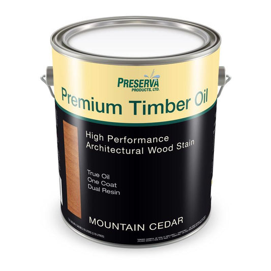 Preserva Wood Premium Transparent Matte Mountain Cedar Oil-Based Alkyd Penetrating Timber Oil 1 gal
