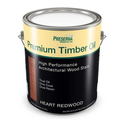 Preserva Wood Premium Transparent Matte Heart Redwood Oil-Based Alkyd Penetrating Timber Oil 1 gal